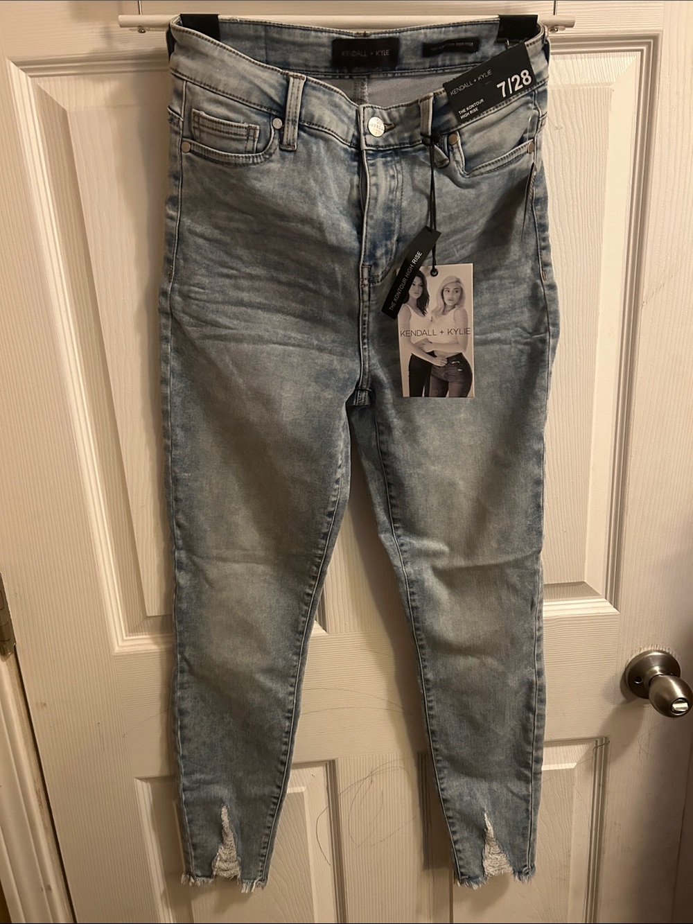 Kendall & Kylie Light Blue High-Rise Ankle Skinny Jeans